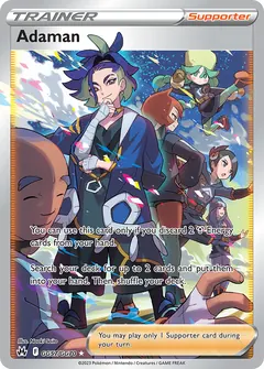 Adaman card (Crown Zenith Galarian Gallery GG57) with Iscan in the artwork