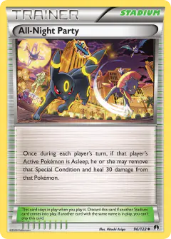 All-Night Party card (BREAKpoint 96) with Weavile in the artwork