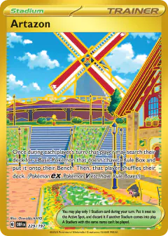 Artazon card (Obsidian Flames 229) with Sunflora in the artwork
