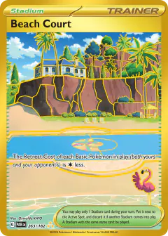 Beach Court card (Paradox Rift 263) with Flamigo in the artwork