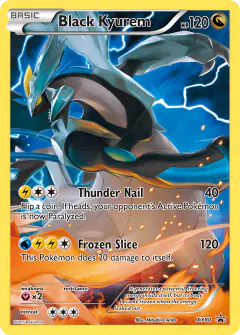 Black Kyurem card (XY Black Star Promos 80) with Reshiram in the artwork