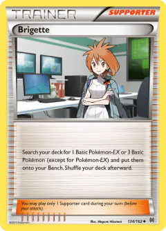 Brigette card (BREAKthrough 134) with Lotad in the artwork