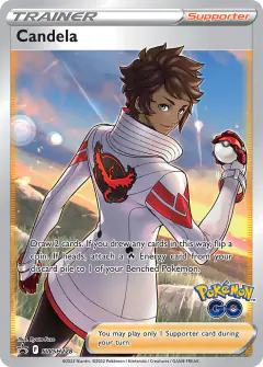 Candela card (SWSH Black Star Promos 228) with Moltres in the artwork