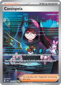Cassiopeia card (Shrouded Fable 94) with Rotom Phone in the artwork