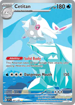 Cetitan card (Surging Sparks 201) with Wailmer in the artwork
