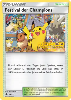 Champions Festival card (Sun & Moon Black Star Promos 231) with Vivillon (Modern) in the artwork