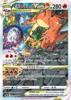 Charizard VSTAR card (SWSH Black Star Promos 262) with Diglett in the artwork