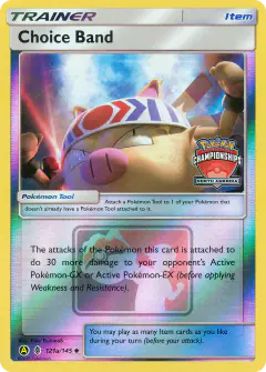 Choice Band card (Guardians Rising 121a) with Primeape in the artwork