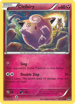 Clefairy card (BREAKpoint 81) with Hypno in the artwork