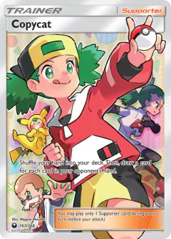 Copycat card (Celestial Storm 163) with Pikachu in the artwork