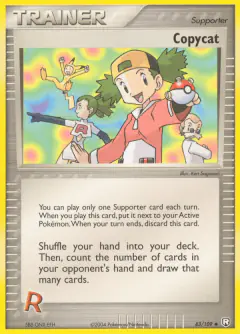 Copycat card (Team Rocket Returns 83) with Pikachu in the artwork