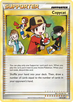 Copycat card (HeartGold & SoulSilver Base 90) with Misty in the artwork