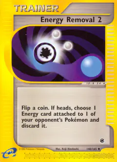 Energy Removal 2 card (Expedition Base Set 140) with Marill in the artwork