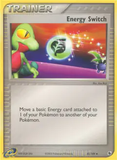 Energy Switch card (Ruby & Sapphire 82) with Treecko in the artwork