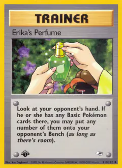 Erika's Perfume card (Gym Heroes 110) with Gloom in the artwork