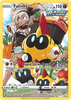 Falinks card (Astral Radiance Trainer Gallery TG07) with Bea in the artwork