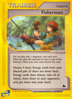 Fisherman card (Skyridge 125) with Politoed in the artwork