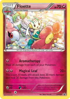 Floette card (XY Black Star Promos 139) with Spritzee in the artwork