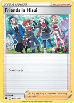 Friends in Hisui card (Crown Zenith 130) with Irida in the artwork