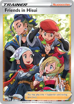 Friends in Hisui card (Crown Zenith 148) with Irida in the artwork