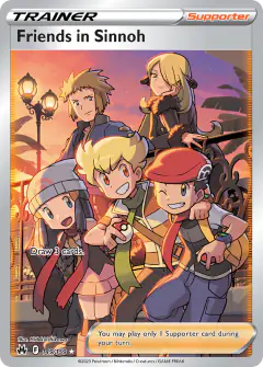 Friends in Sinnoh card (Crown Zenith 149) with Barry in the artwork