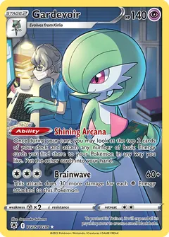 Gardevoir card (Astral Radiance Trainer Gallery TG05) with Doctor in the artwork