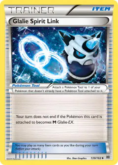 Glalie Spirit Link card (BREAKthrough 139) with Mega Glalie in the artwork