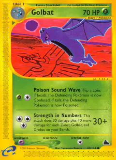 Golbat card (Skyridge 60) with Ho-Oh in the artwork