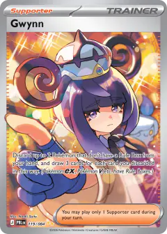 Gwynn card (Pitch Black 119) with Chandelure in the artwork