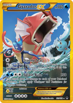Gyarados-EX card (BREAKpoint 123) with Greninja in the artwork