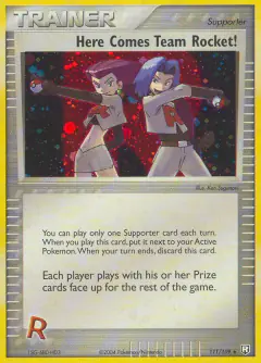 Here Comes Team Rocket! card (Team Rocket Returns 111) with Jessie in the artwork