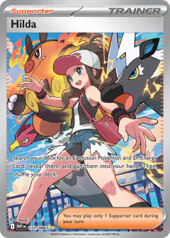 Hilda card (White Flare 171) with Unfezant in the artwork