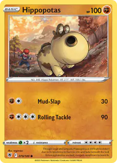 Hippopotas card (Astral Radiance 79) with Rei in the artwork