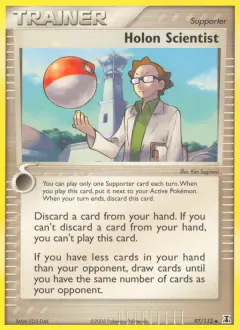 Holon Scientist card (Delta Species 97) with Voltorb in the artwork