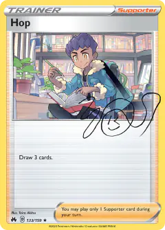 Hop card (Crown Zenith 133) with Sonia in the artwork
