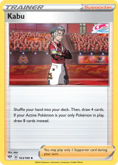 Kabu card (Darkness Ablaze 163) with Centiskorch in the artwork