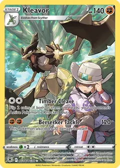 Kleavor card (Astral Radiance Trainer Gallery TG08) with Lian in the artwork