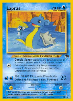 Lapras card (Southern Islands 12) with Dratini in the artwork