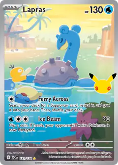 Lapras card with Psyduck in the artwork
