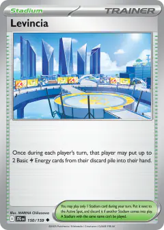 Levincia card (Journey Together 150) with Quaxwell in the artwork