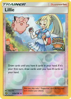 Lillie card (Ultra Prism 125a) with Clefairy in the artwork