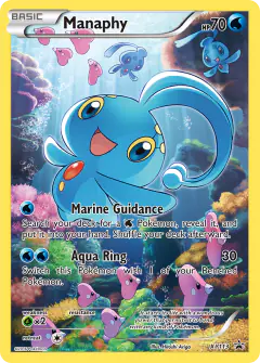 Manaphy card (XY Black Star Promos 113) with Luvdisc in the artwork