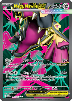 Mega Mawile ex card (Mega Evolution Base 162) with Mawile in the artwork