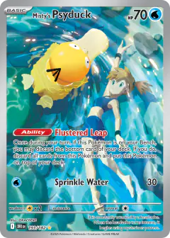 Misty's Psyduck card (Destined Rivals 193) with Misty in the artwork