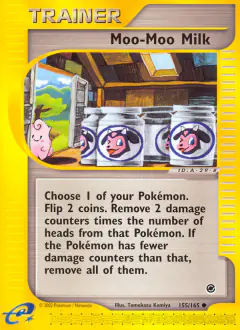 Moo-Moo Milk card (Expedition Base Set 155) with Miltank in the artwork