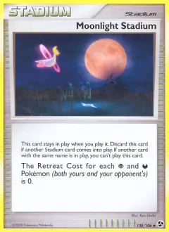 Moonlight Stadium card (Great Encounters 100) with Darkrai in the artwork
