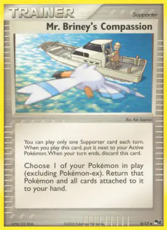 Mr. Briney's Compassion card (POP Series 2 8) with Wingull in the artwork