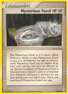 Mysterious Fossil card (Legend Maker 79) with Omanyte in the artwork