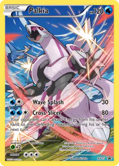 Palkia card (XY Black Star Promos 75) with Latios in the artwork