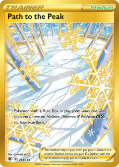 Path to the Peak card (Astral Radiance 213) with Snom in the artwork